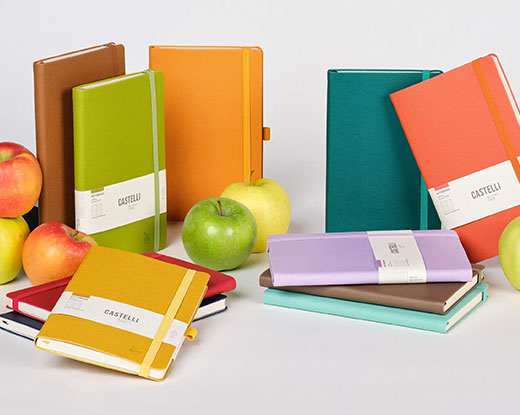 Carnet en fibres de pommes avec couverture végane pour cadeaux corporatif