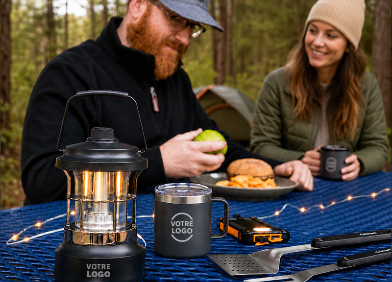 Objets promotionnels pour le camping et le plein-air