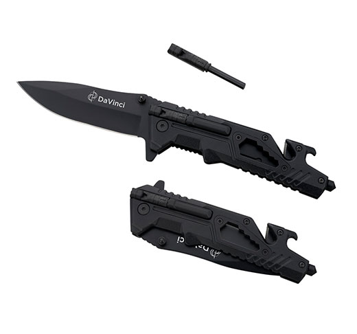 Couteau promotionnel de survie multifonction allume-feu