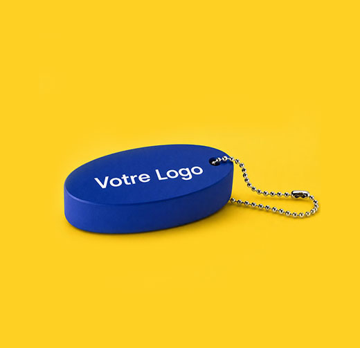 Porte-clés flottant personnalisé avec logo pour événement de pêche