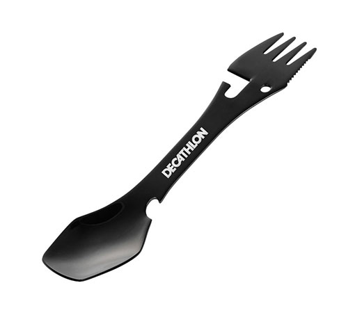 Spork de camping Waterton acier inoxydable cuillère fourchette