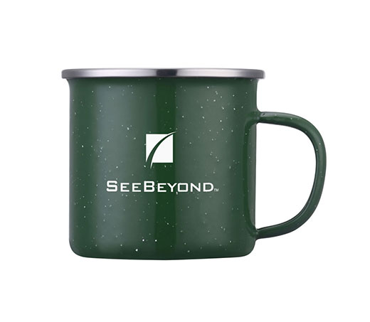 Tasse en émail 16 oz personnalisée avec votre logo pour camping